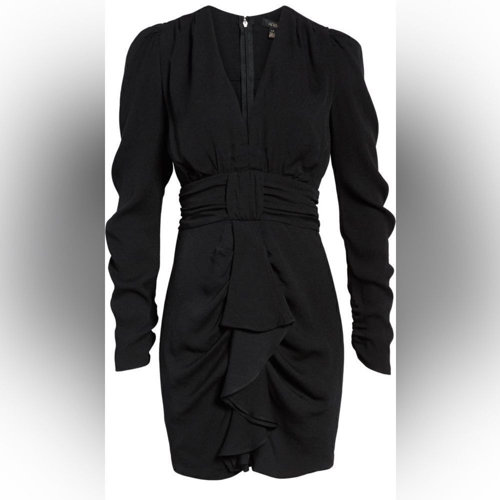 AFRM Ruched & Ruffled Mini Dress - Picture 15 of 15